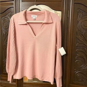 Calvin Klein Soft Pink Knit Top